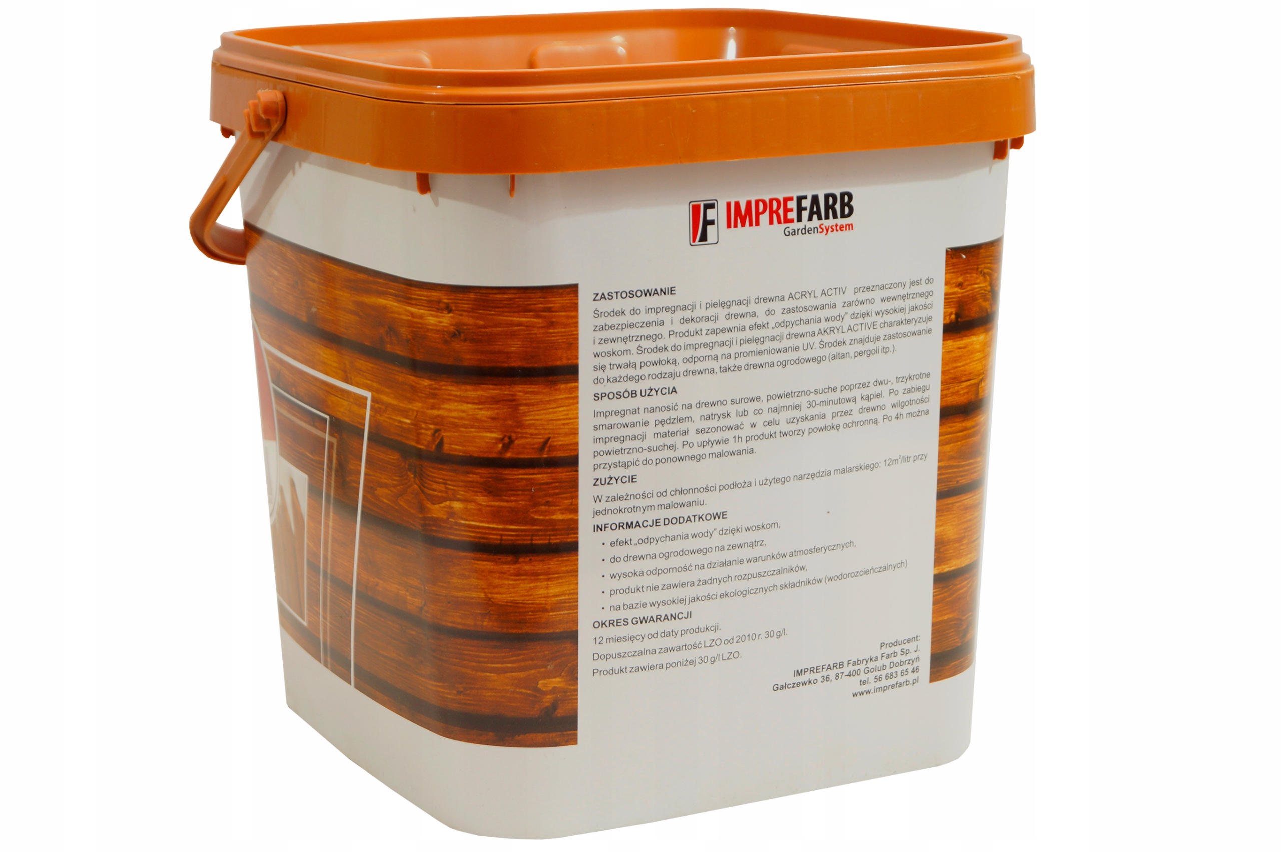 IMPREGNAT DO DREWNA Akryl Active Imprefarb 5L TEAK Kod producenta Active Teak