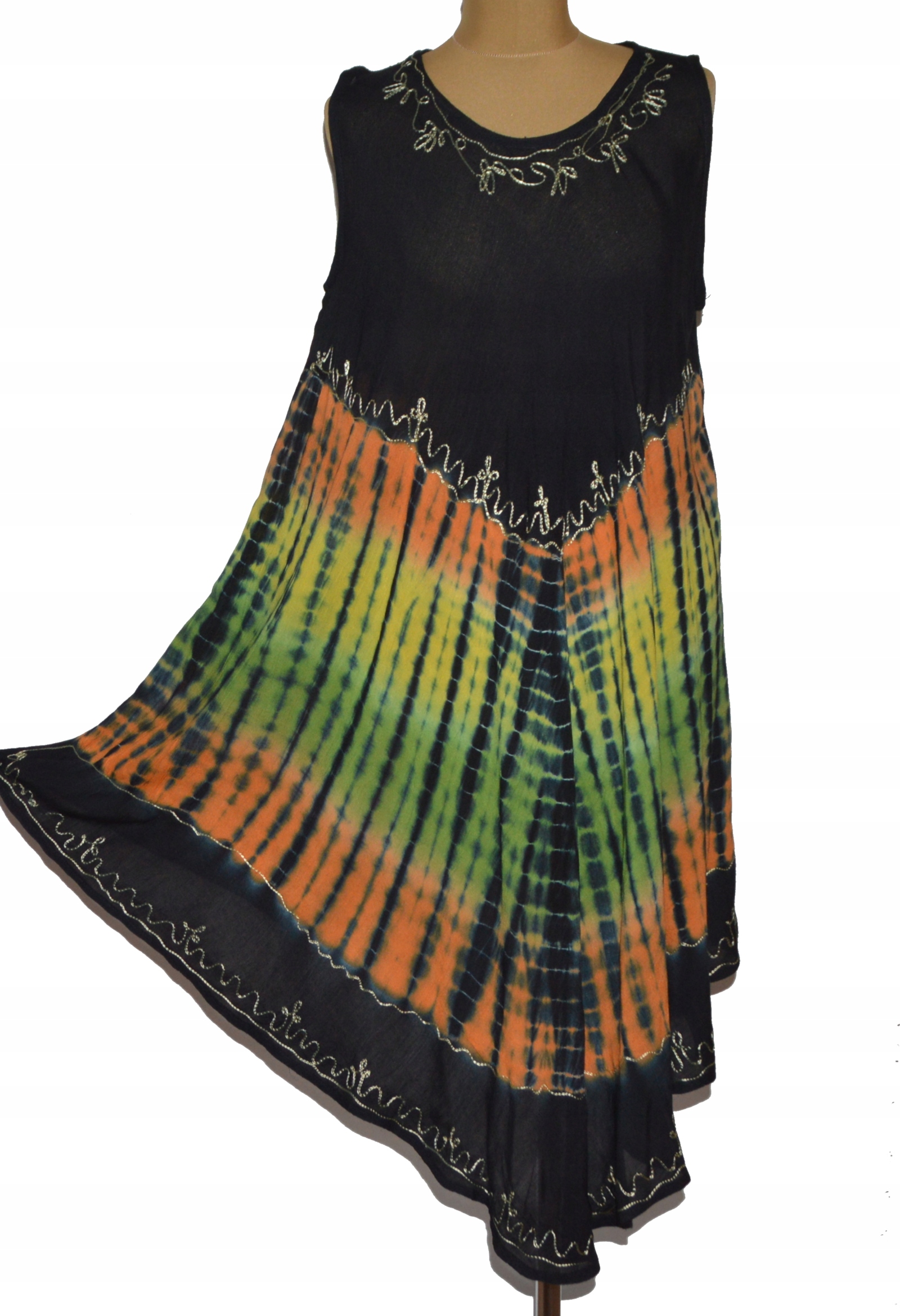 

Indyjska Sukienka na plażę lato wiskoza Batik 2XL