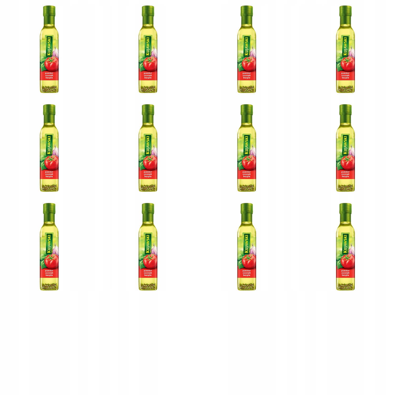 12x 250ml Kujawski olej pom/czos/bazylia Zgrzewka