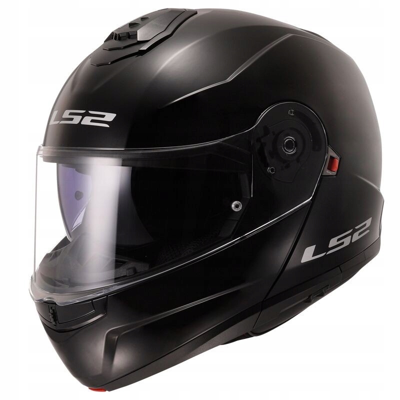 Motocyklová Prilba LS2 Strobe II Lesklá Čierna Vyklápacia Prilba FF908
