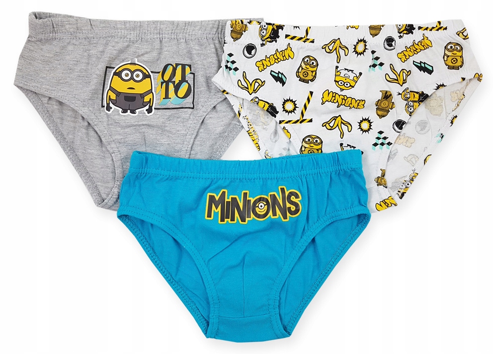 

Majtki Slipy bawełna Minionki 3-pak 116-122