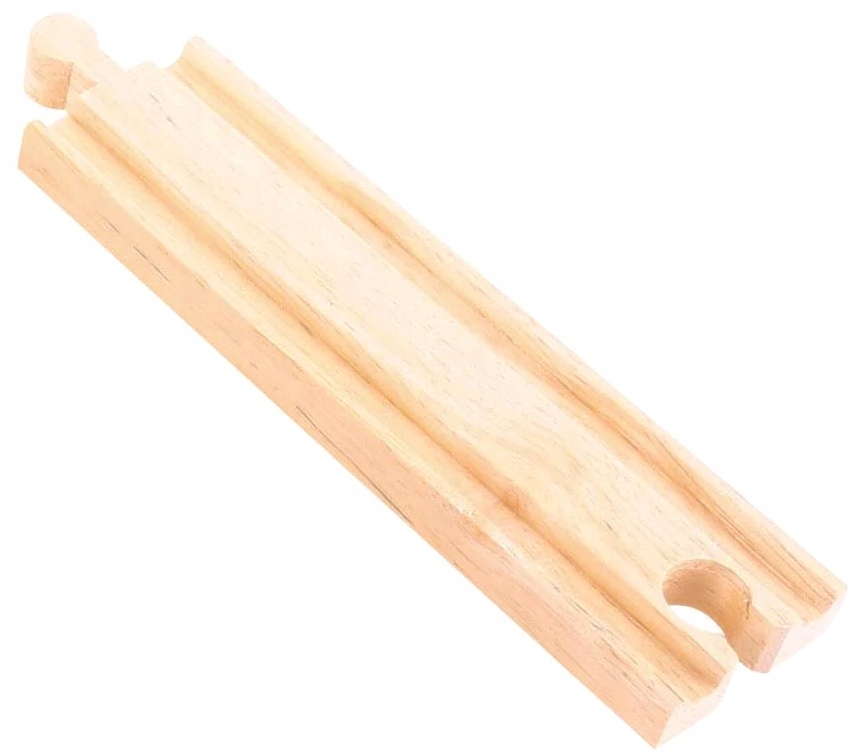 

średni tor prosty 1 szt kolejka drewniana Bigjigs