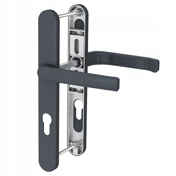 Klika na dveře pod roletu Saturn 36 Ral 7016 antracitová, oválný štítek L92