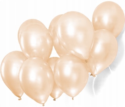 

Balony ecru kremowe metaliczne Duże ślub wesele