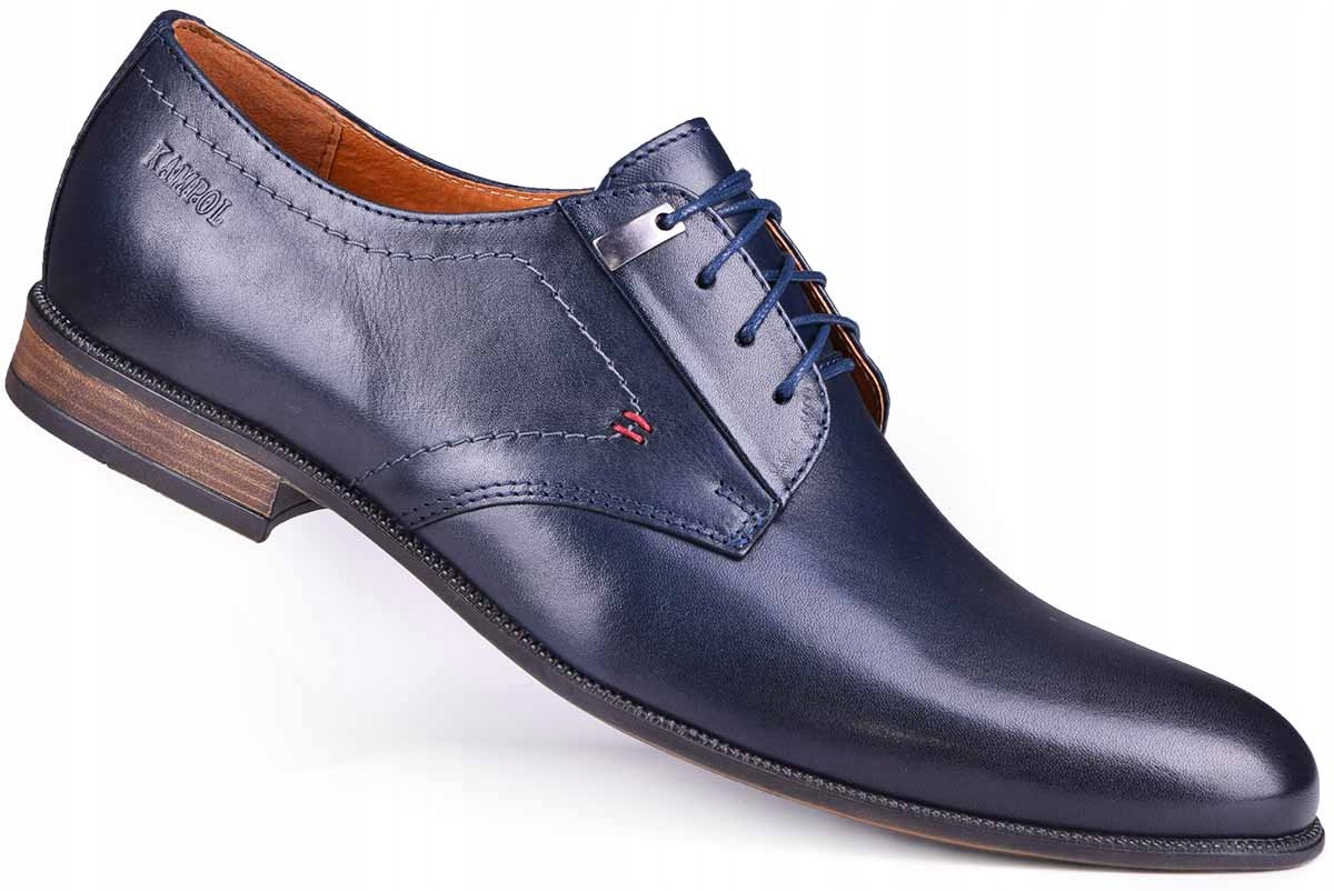 

Buty męskie eleganckie skóra wizytowe KamPol r.39