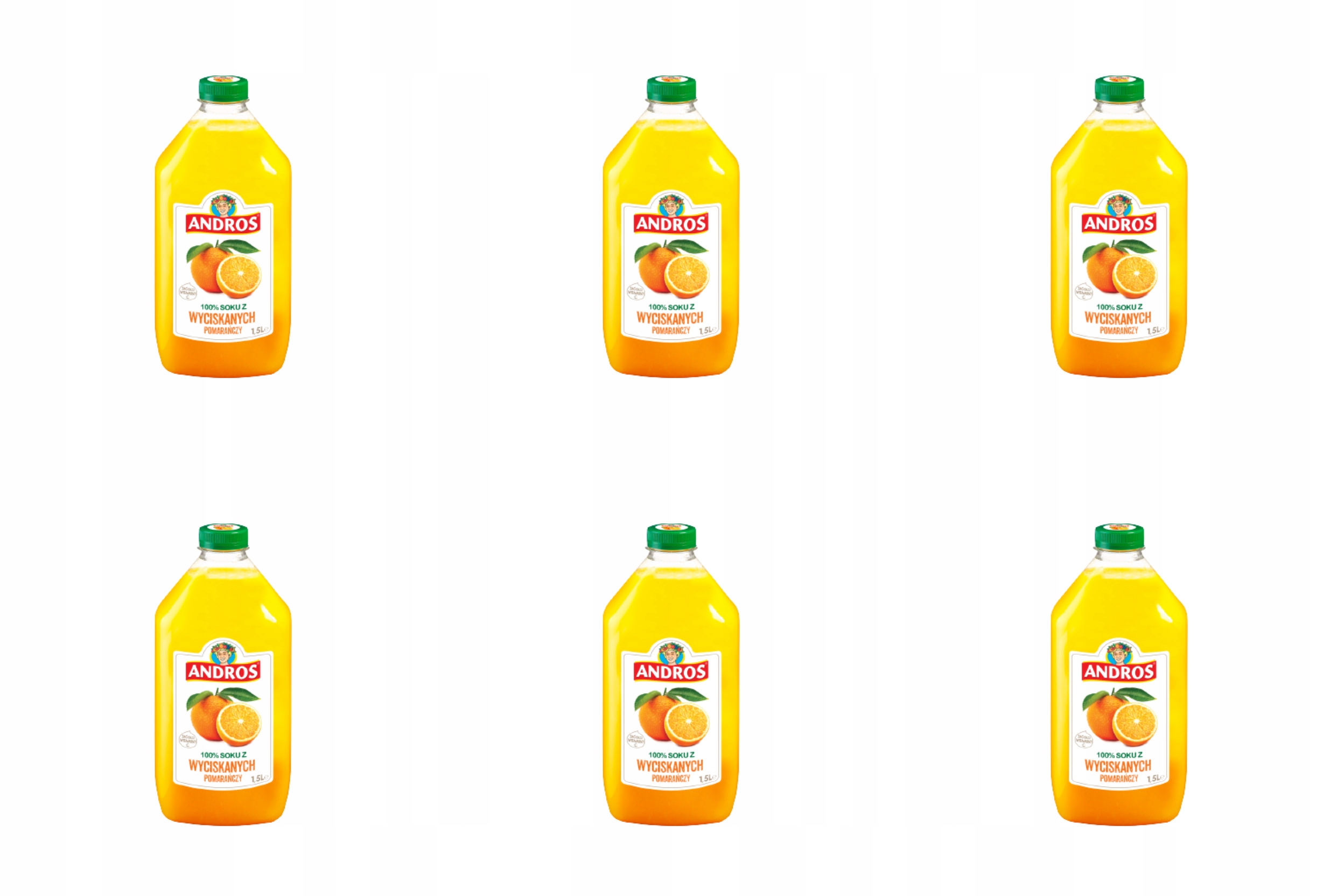 Sok z wyciskanych pomarańczy Nfc 6 x 1,5 l Andros 9 L