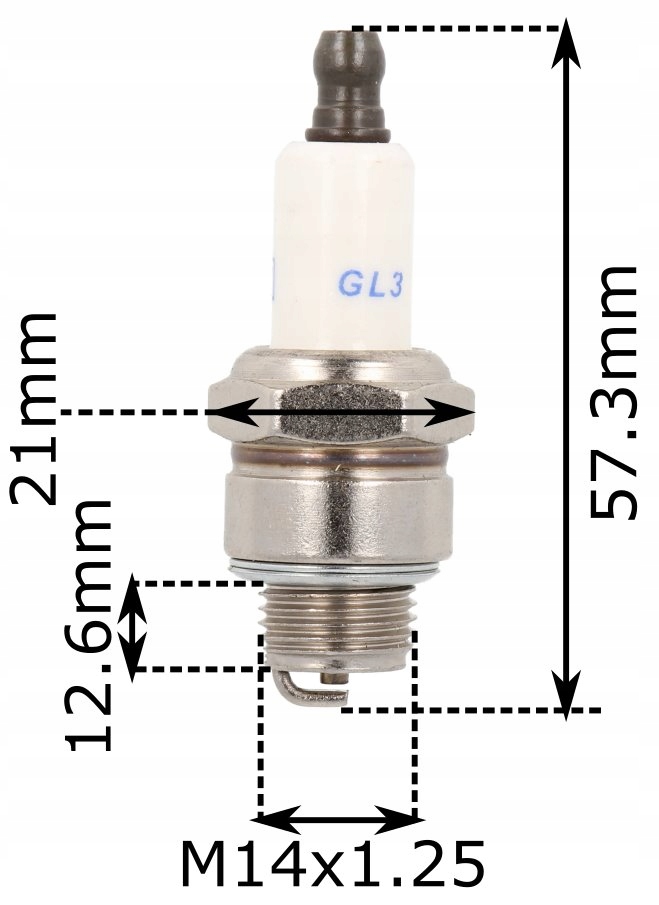 ŚWIECA ZAPŁONOWA KOSIARKI B&S BRIGGS BS-SV Typ świeca