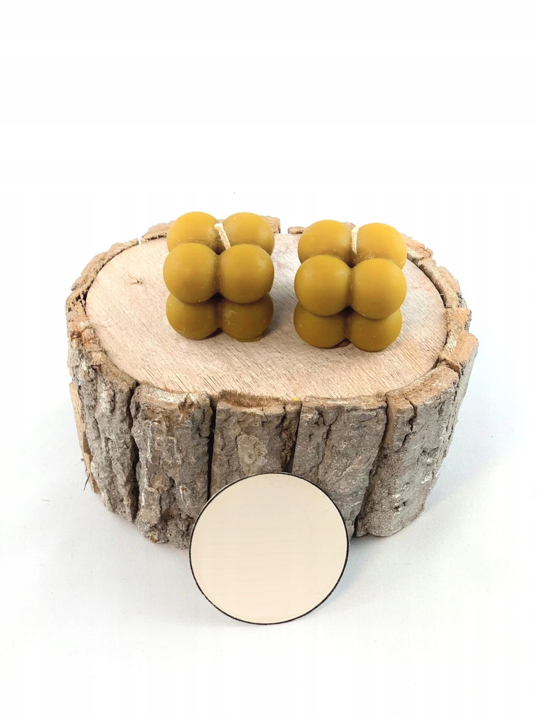 

Świeca z wosku pszczelego bubble mała