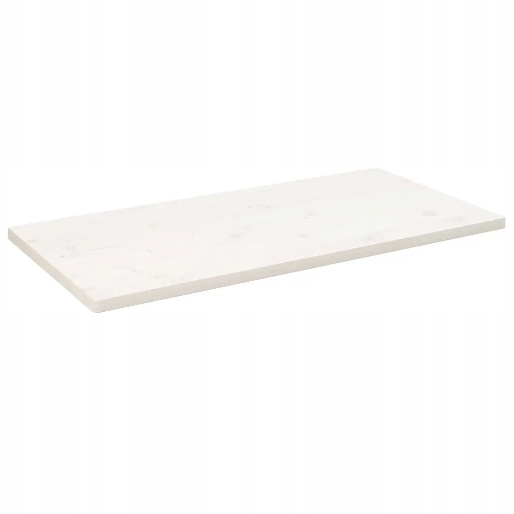 Stolová deska z masivního borovicového dřeva, bílá, 110 x 60 x 2,5 cm