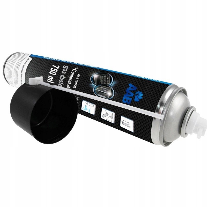 2x AAB COOLING SPRĘŻONE POWIETRZE 750ml + 4x RURKA Kod producenta 5901812997883