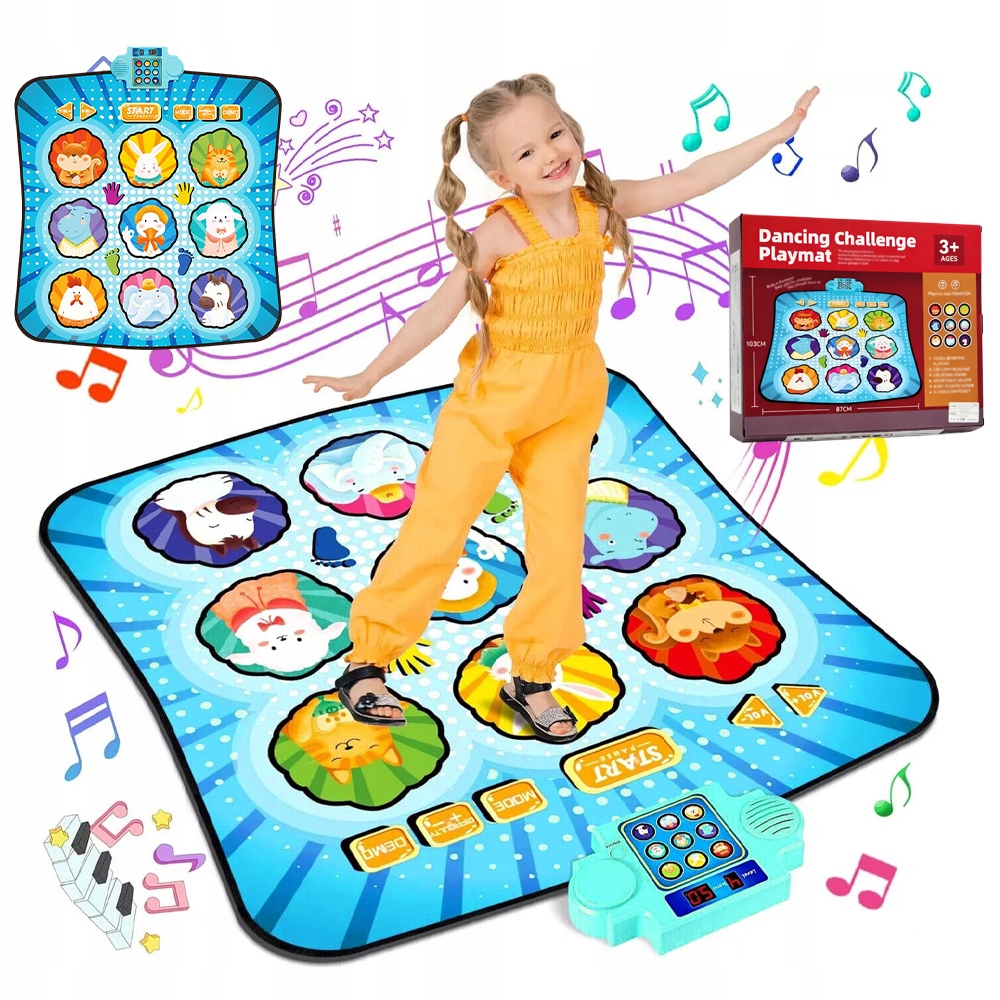Mata Do Tańczenia Muzyczna Interaktywna 4 Trybów Dla Dzieci Zręcznościowa