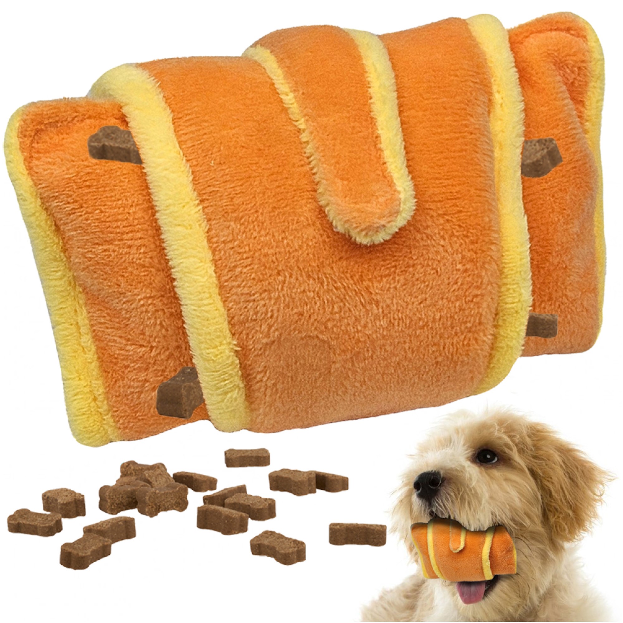 Levně Plyšák Pro Psa Šustící Croissant Rogal