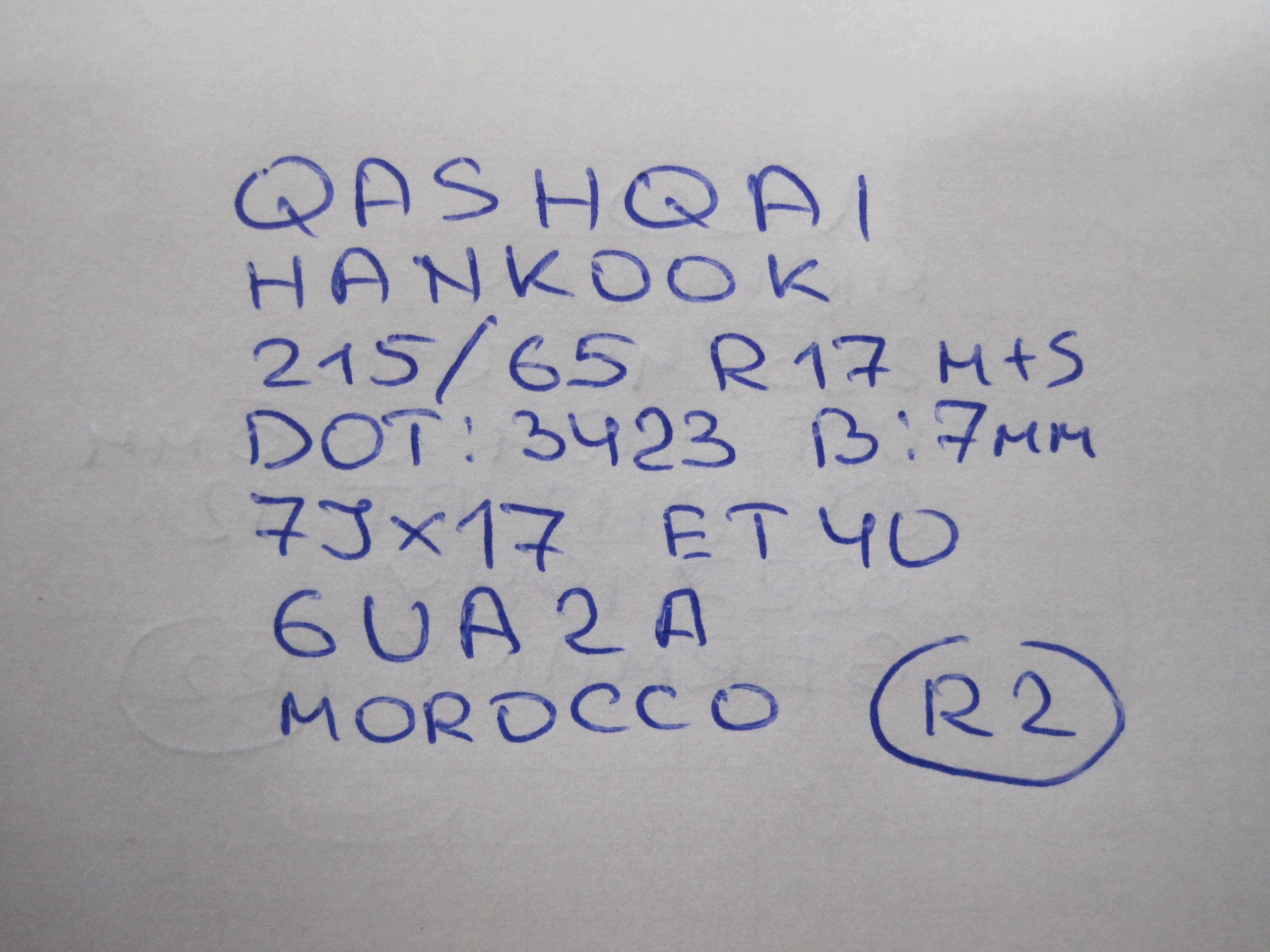 wheels discs tyres NISSAN QASHQAI R17 7MM