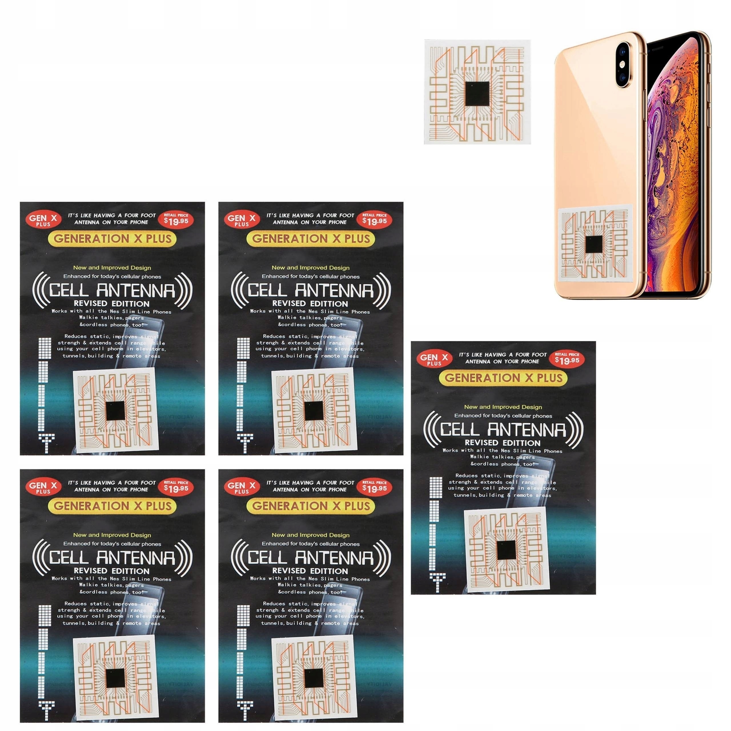 WZMACNIACZ ANTENOWY SYGNAŁU ZASIĘGU 5 SZT.