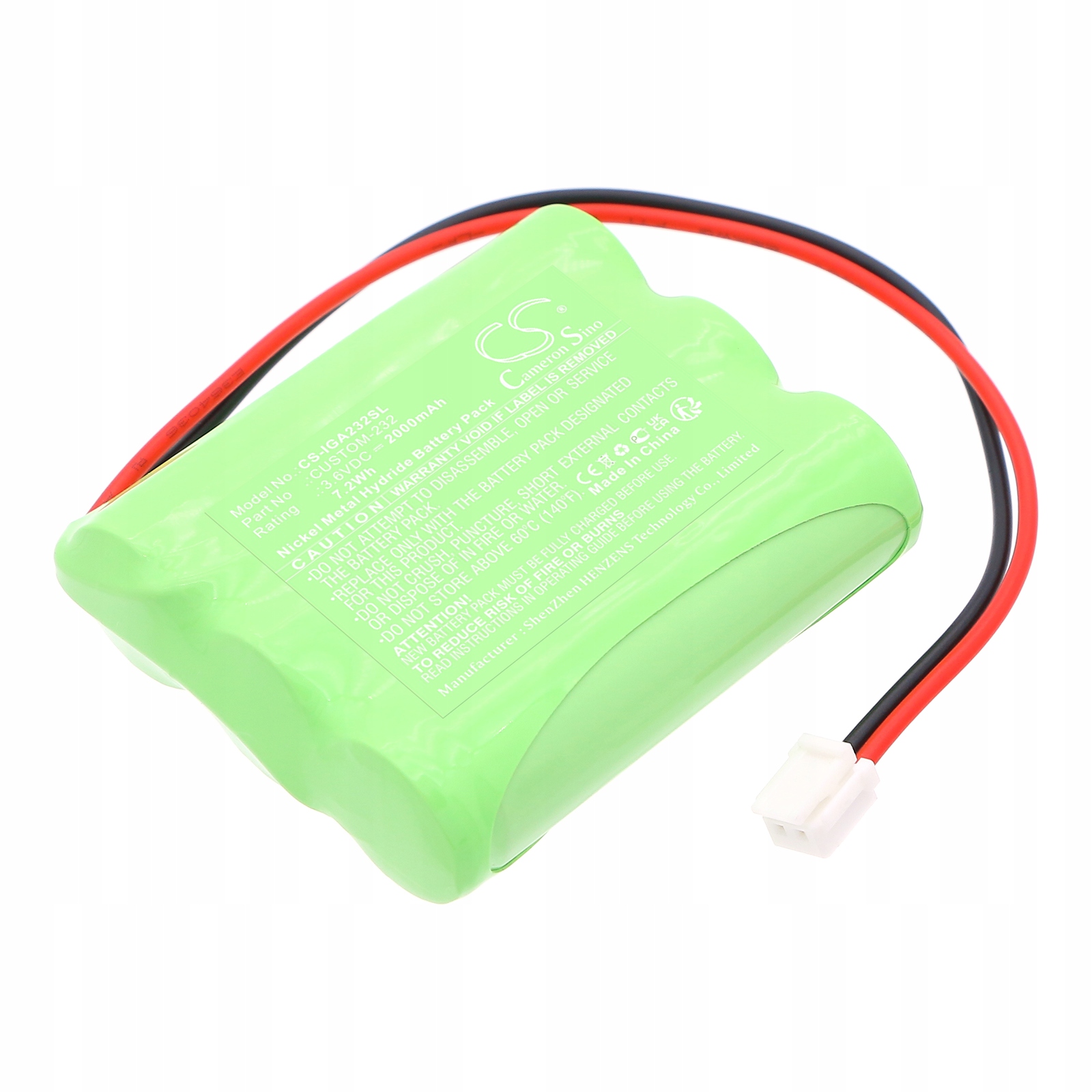 TECHTEK Bateria 2000mAh kompatybilna z [IGT] AVP, zamiennik CUSTOM-232
