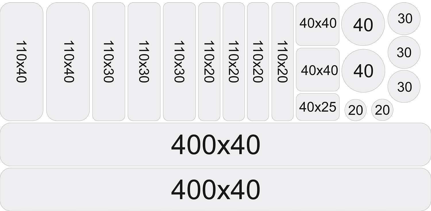 

Naklejki ochronne Na Rower Oraguard 40x20cm 21szt
