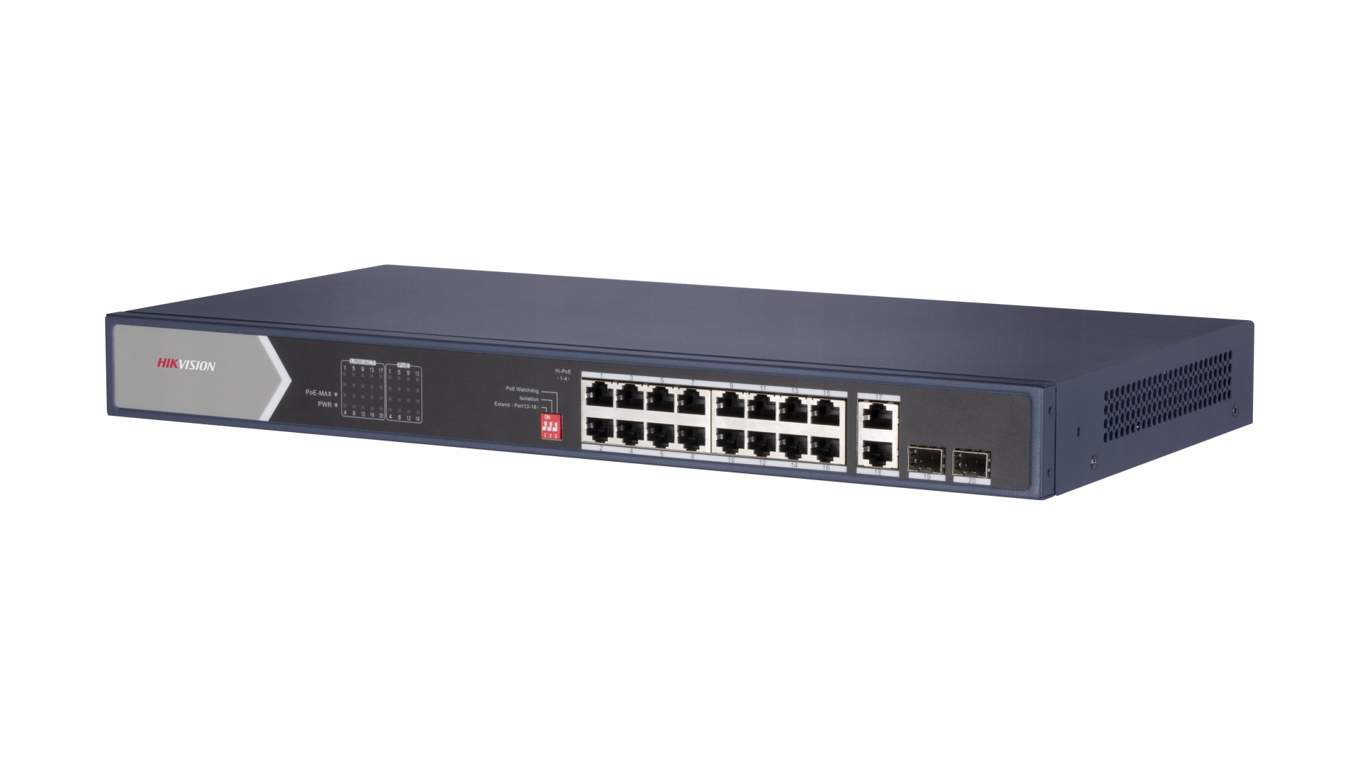 Switch PoE 20-portový DS-3E0520HP-E Hikvision