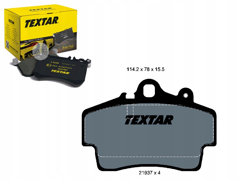 Колодки тормозное TEXTAR 2193702