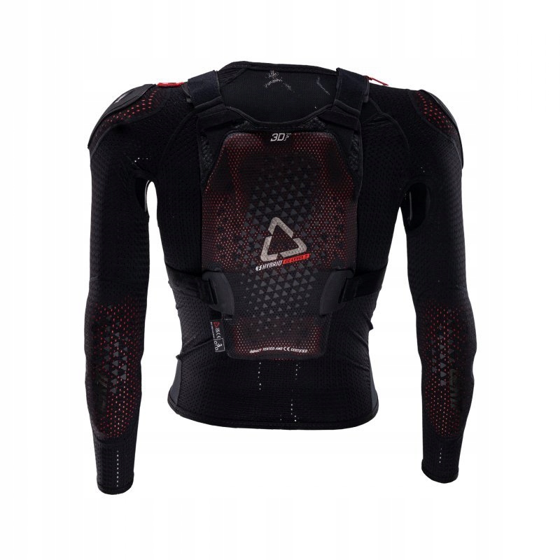 Tričko S Chráničmi Junior Leatt 4.5 Hybrid Čierne (147-159 CM) L/XL