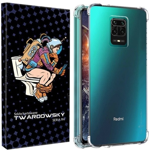 

Etui Do Redmi Note 9 Pro Twardowsky Air + Szkło 9H