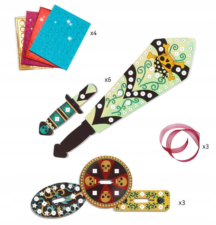 Mozaika Szable Pirackie Zrób to Sam DJECO Płeć chłopcy