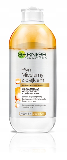 

Garnier Płyn Micelarny olejkiem wodoodporny