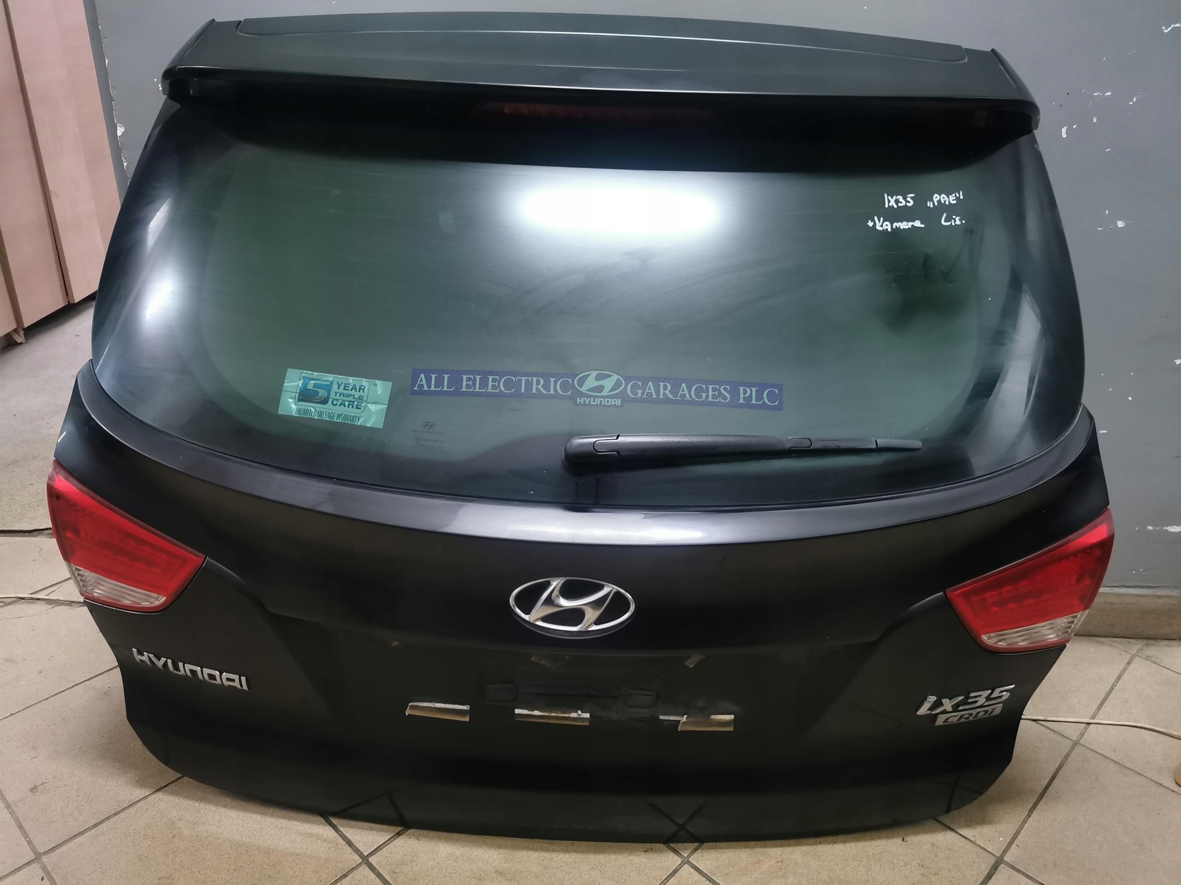 trunk door boot KAMERA HYUNDAI IX35 PAE complete