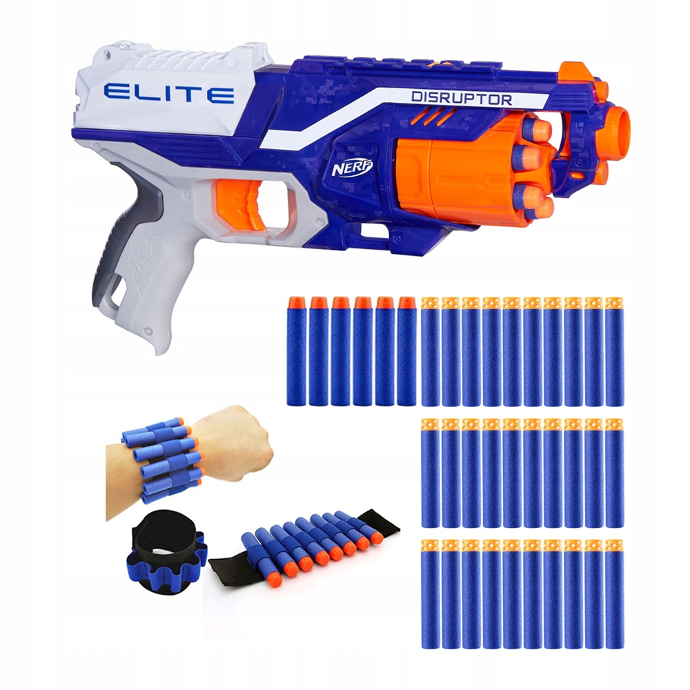 

Nerf Elite Disruptor +dodatki 30 Strzałek I Opaska
