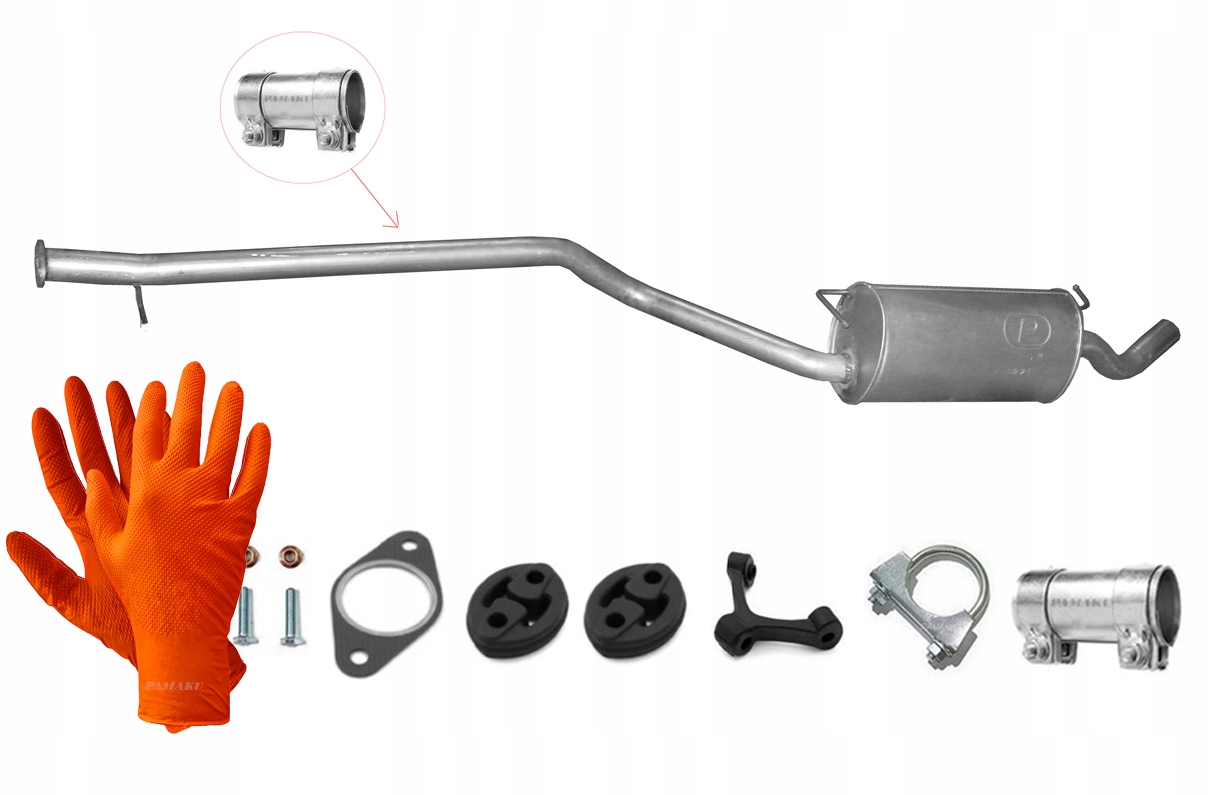 Ford Tourneo Connect 1.8 Di/TDCi 55-66 kW (2004-2006) Lwb Tlumič