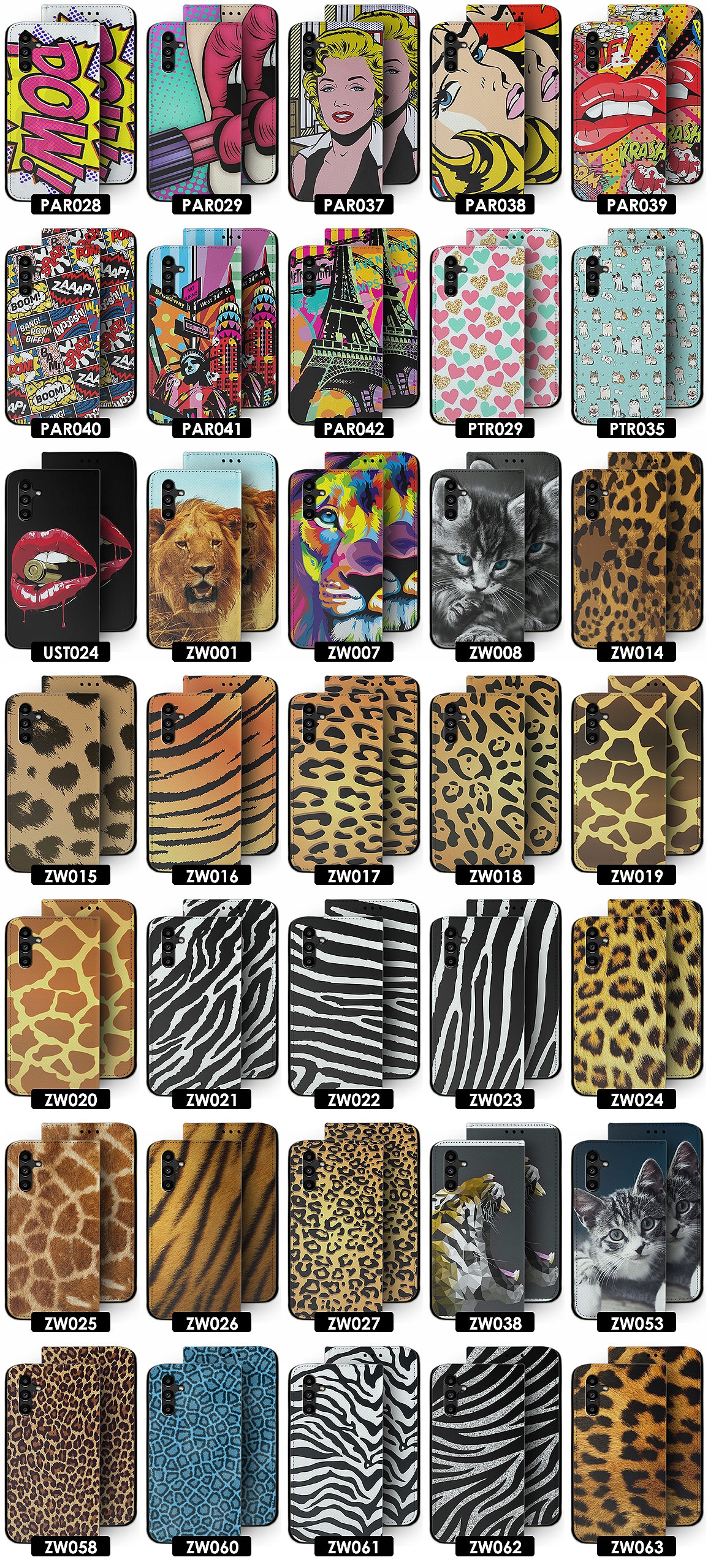 ETUI DO SAMSUNG GALAXY A13 5G WZORY + SZKŁO x4 Kolekcja Oryginalne Zamykane