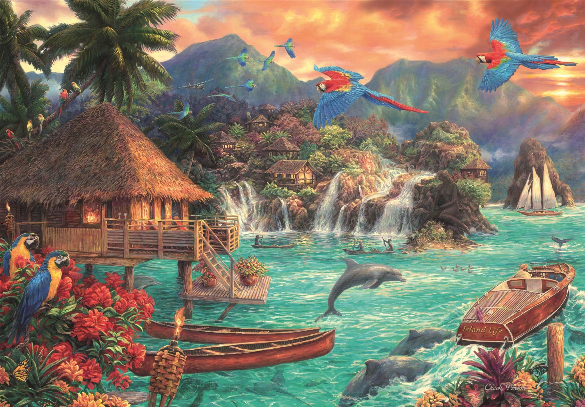 

Puzzle 2000 Hq Island Life Życie Na Wyspie Wyspa