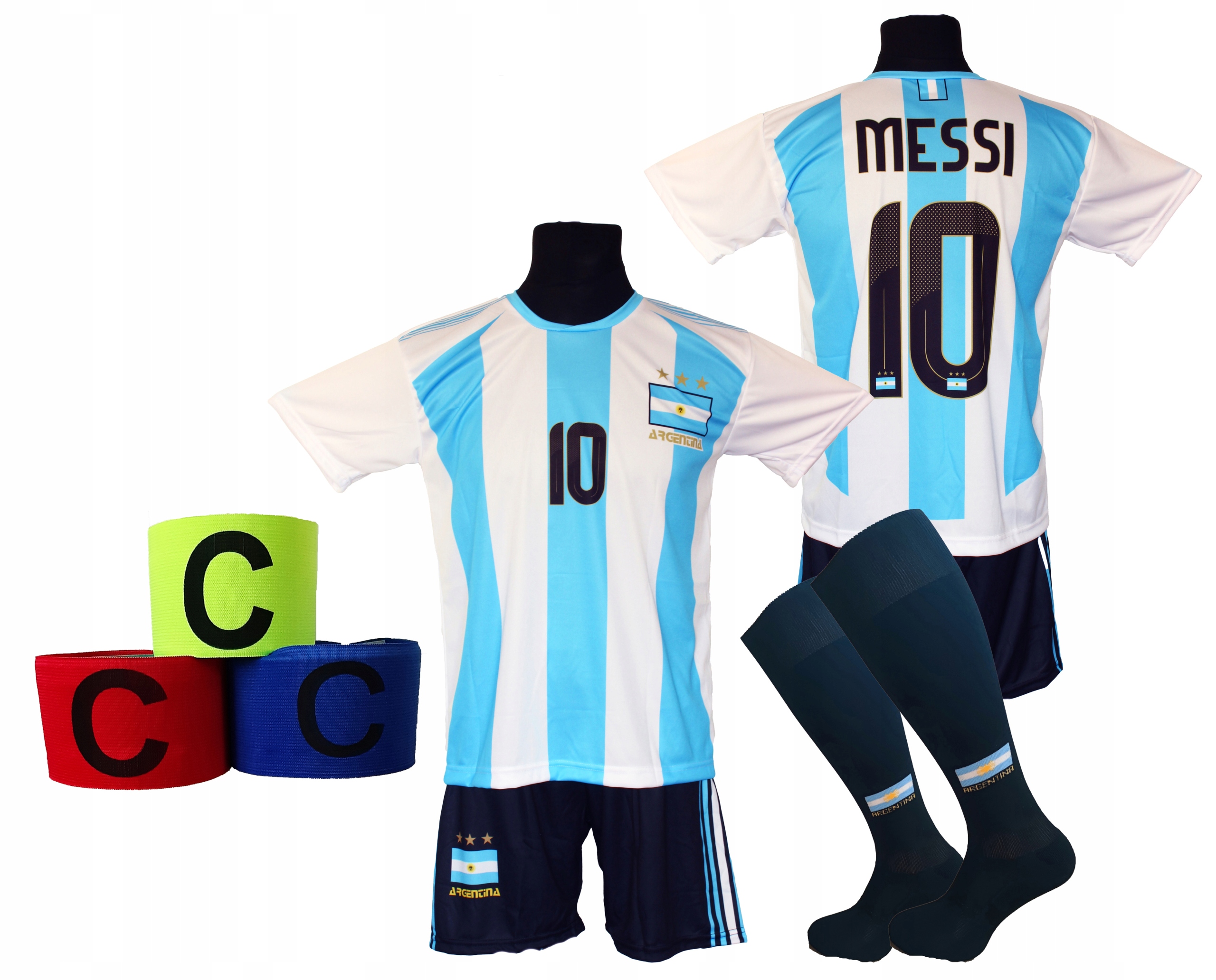 Messi komplet strój piłkarski Argentyna r 152