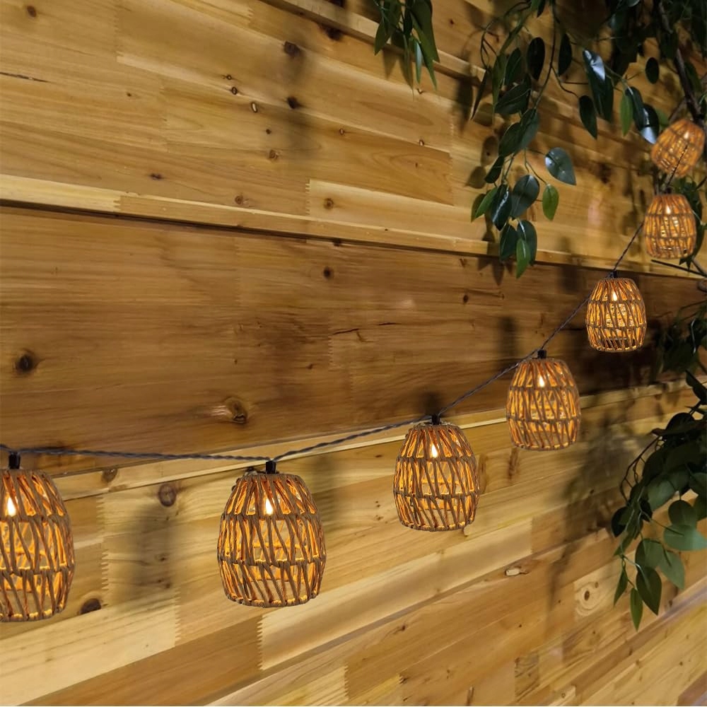 PAPIERSEIL Solarna Lampa LED IP65 Na Zewnątrz 3.6m Do Ogrodu i Balkonu — miniatura 9