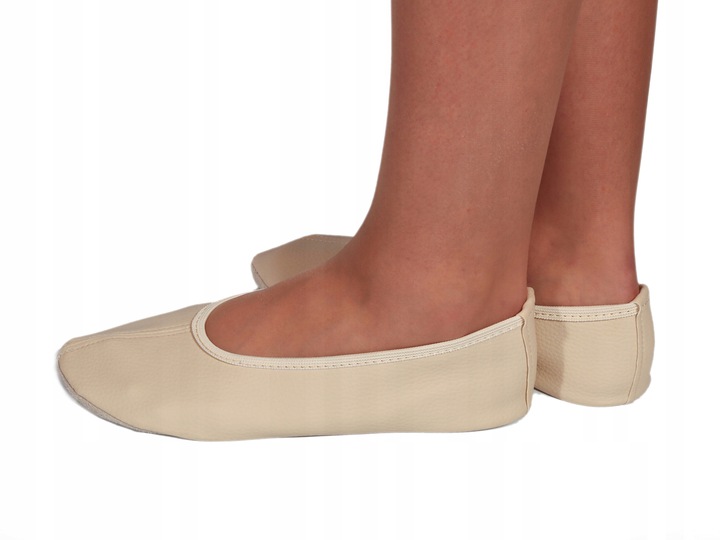 BALETKI BALERINKI TANIEC FITNESS RYTMIKA 33 BEŻOWE Model Andalo-Baletki