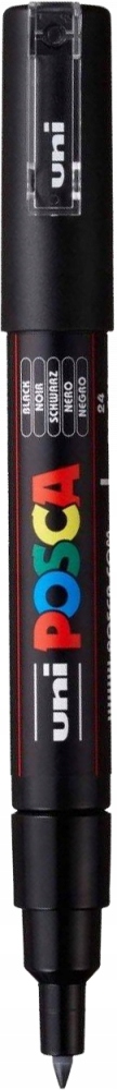 Marker POSCA PC-1M CZARNY nietoksyczny pisak z farbą plakatową 0.7mm okrągł Kod producenta PC-1M