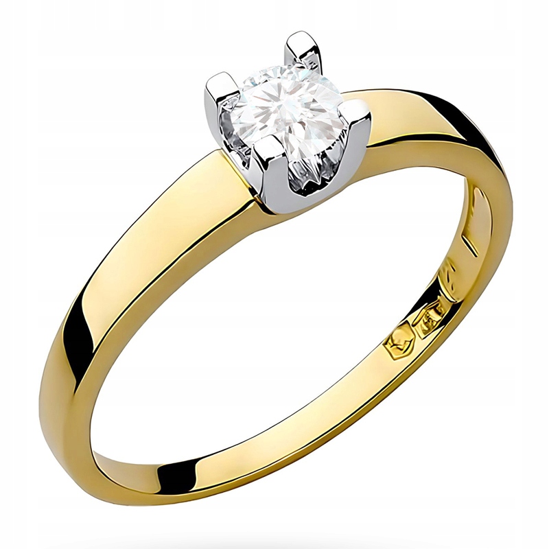 Zlatý Prstýnek s Briliantem 0,25 ct