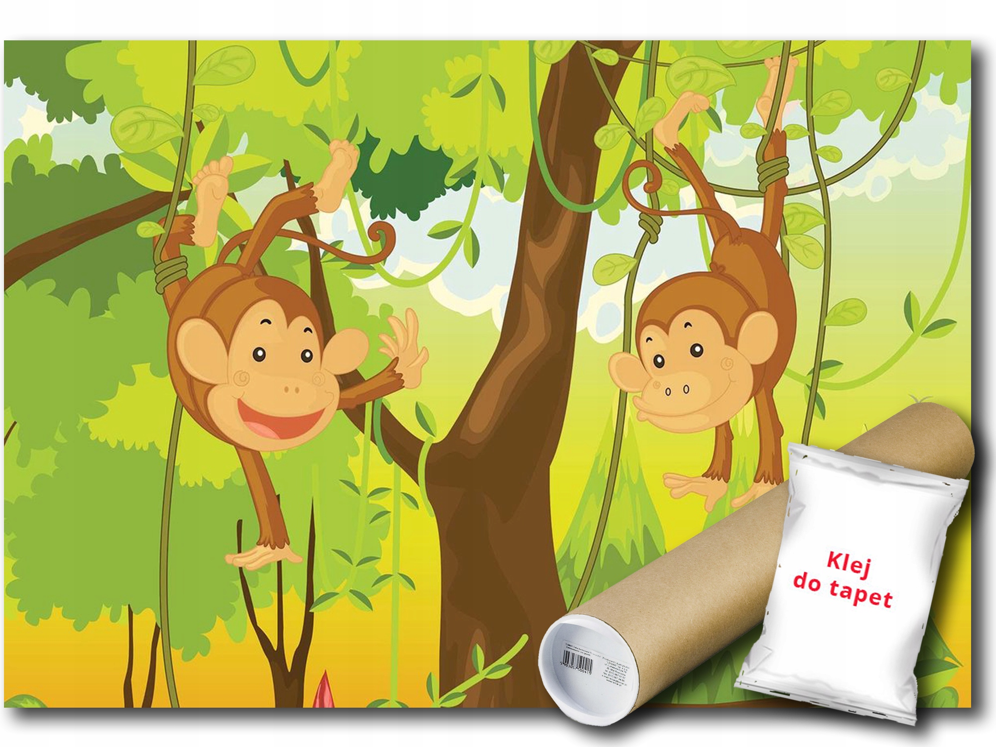 Vinylová Fototapeta Opice Džungle 152x104