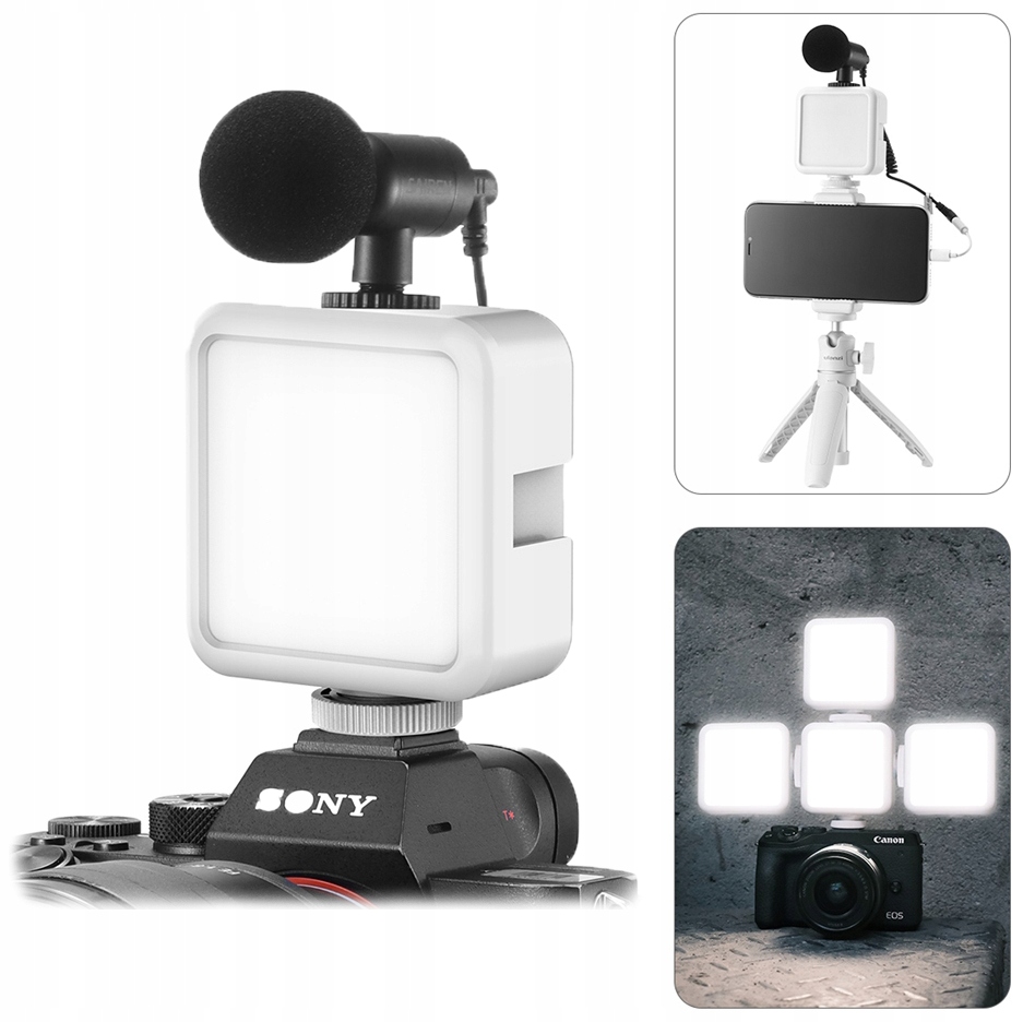 Lampa diodowa LED Ulanzi VL49 Mini mała 2000 mAh Temperatura barwowa 5500 K