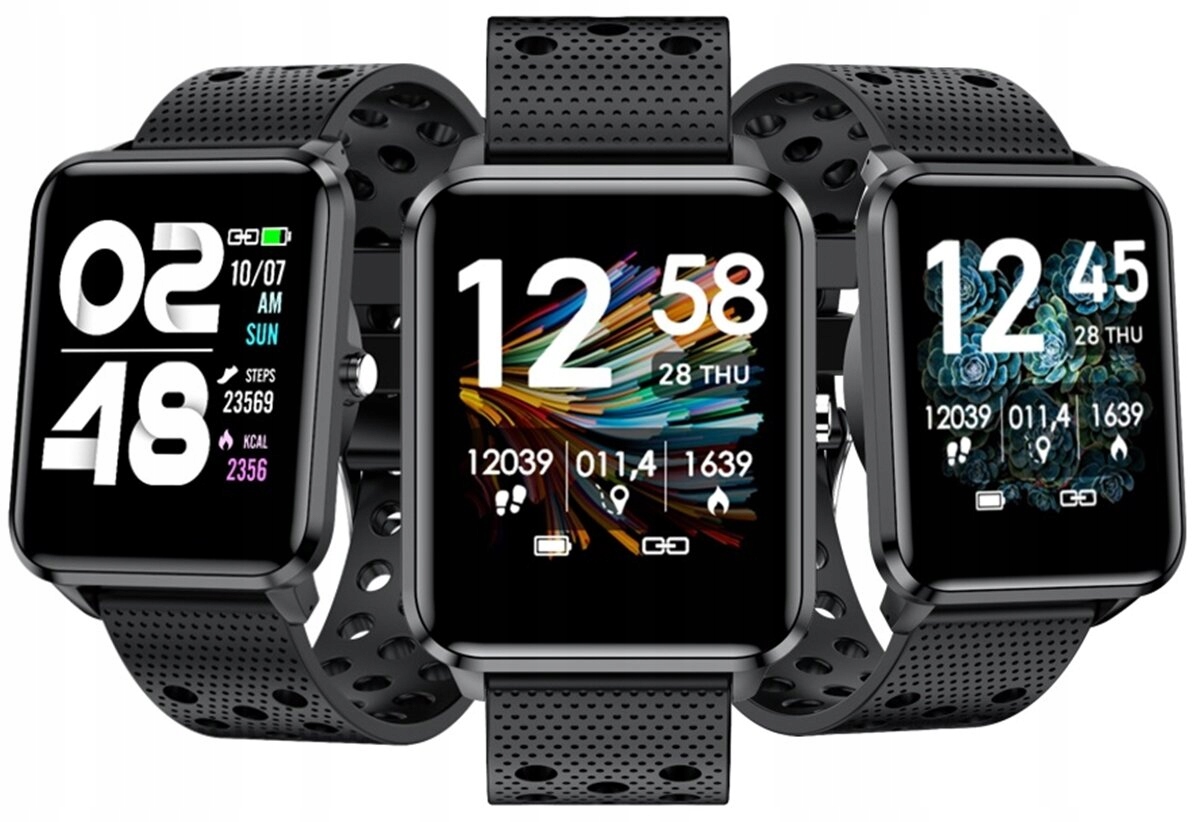 Czarny Smartwatch BEMI Kix-M Model KIX-M