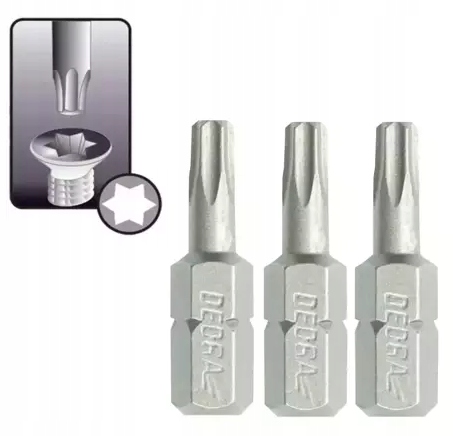 DEDRA Bity Torx T10x25mm 18A03T100-03 EAN (GTIN) 5902628172761