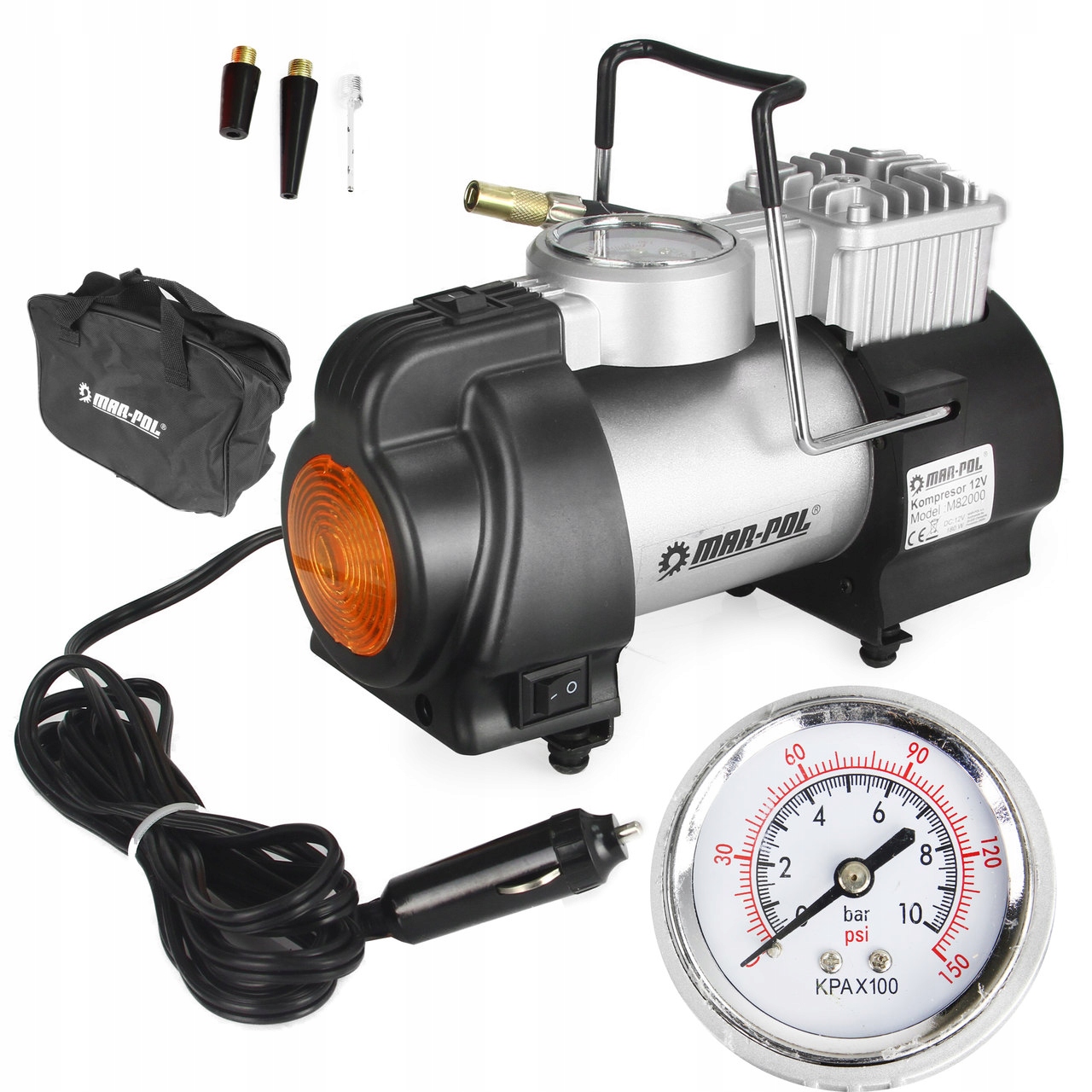 12V АВТОМОБИЛЬНЫЙ КОМПРЕССОР ДЛЯ ПРИКУРИВАТЕЛЯ