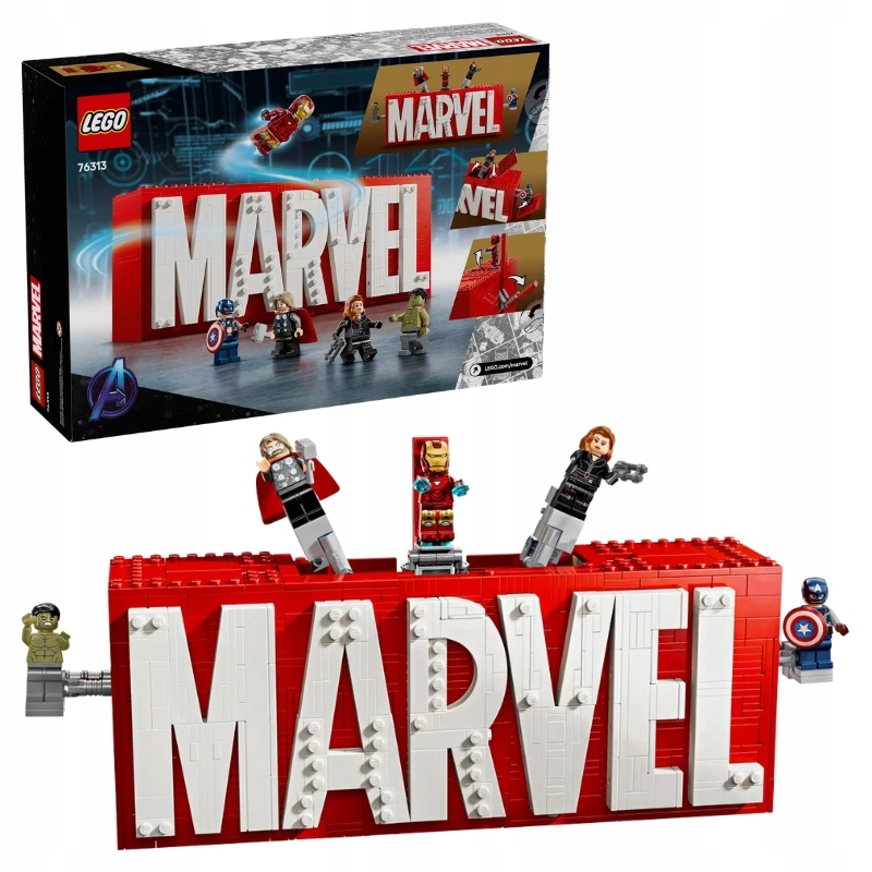 Lego Heroes Logo Marvel S Minifigurkami Stavebnice Sada Kostek 931 Dílků