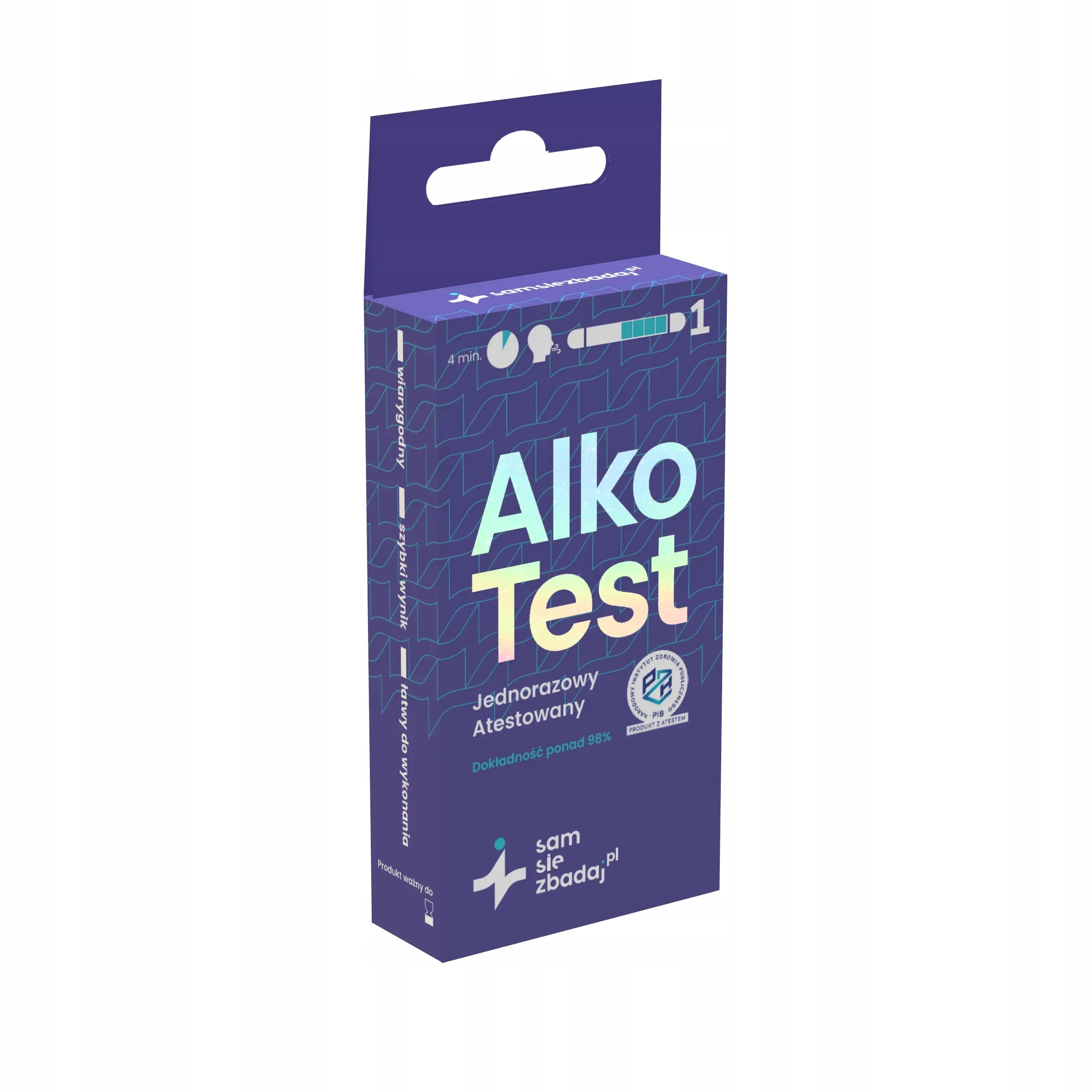 Alkomat jednorazowy Atestowany Alkotest Samsiezbadaj