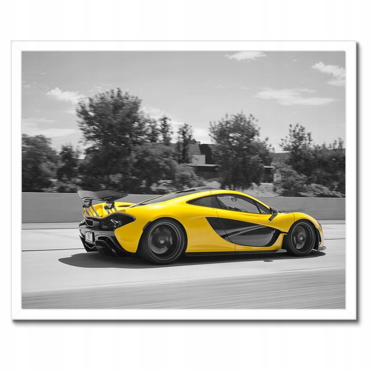 Plakáty v rámu 50x40 Yellow McLaren P1