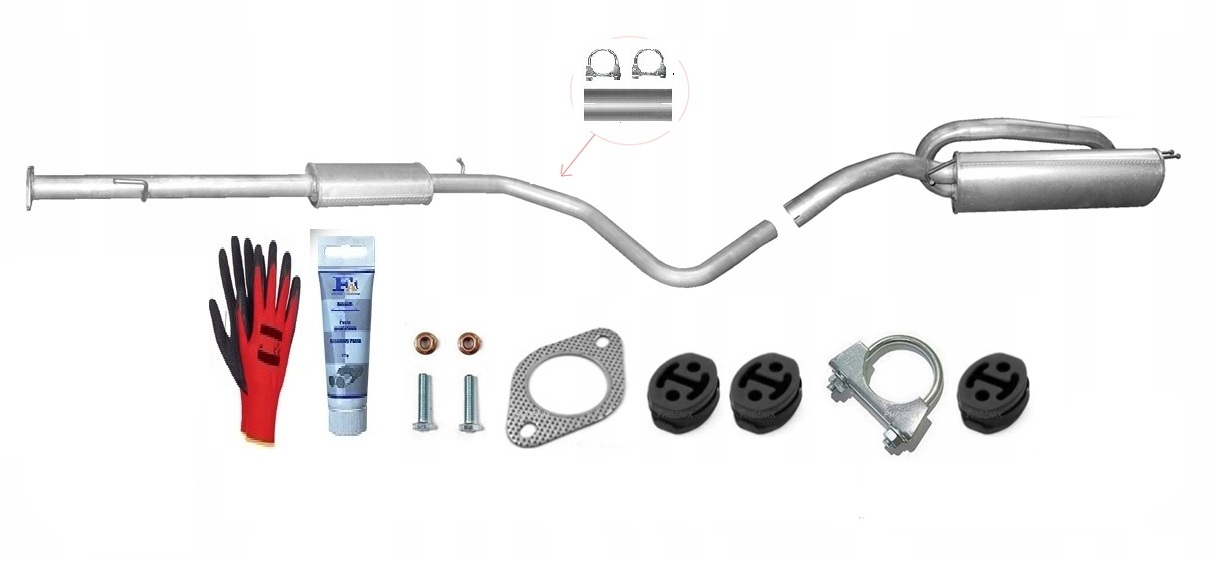 Fiat Bravo II 1.4 16V T- Jet 88-103 (od 2007) Tlumiče sada+bonus