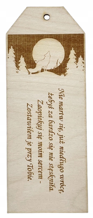 

Drewniana zakładka do książki Zmierzch Wampiry