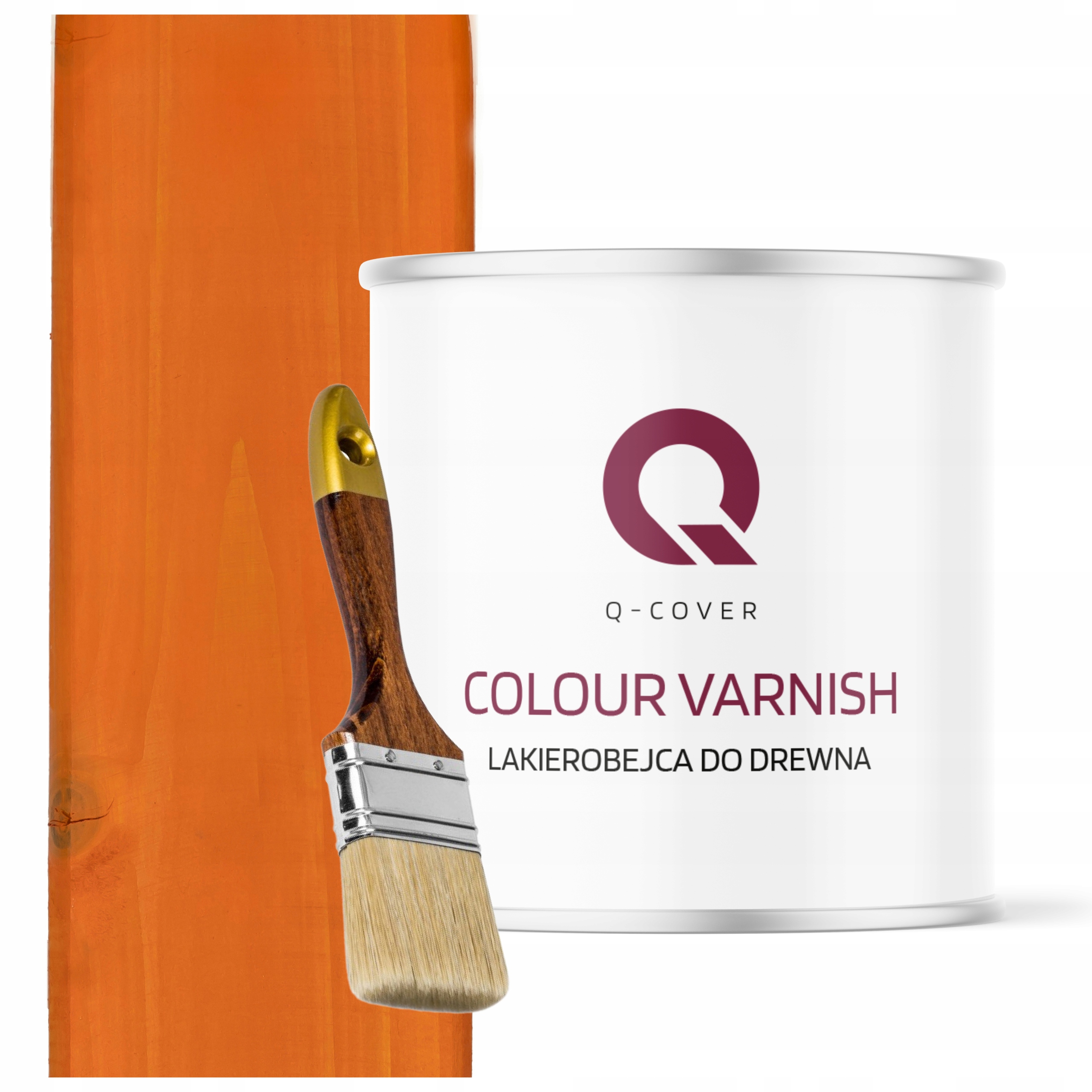 Lakovnice Na Dřevěné Prvky 3V1 Oranžová Polomatná 2,5L Dárek