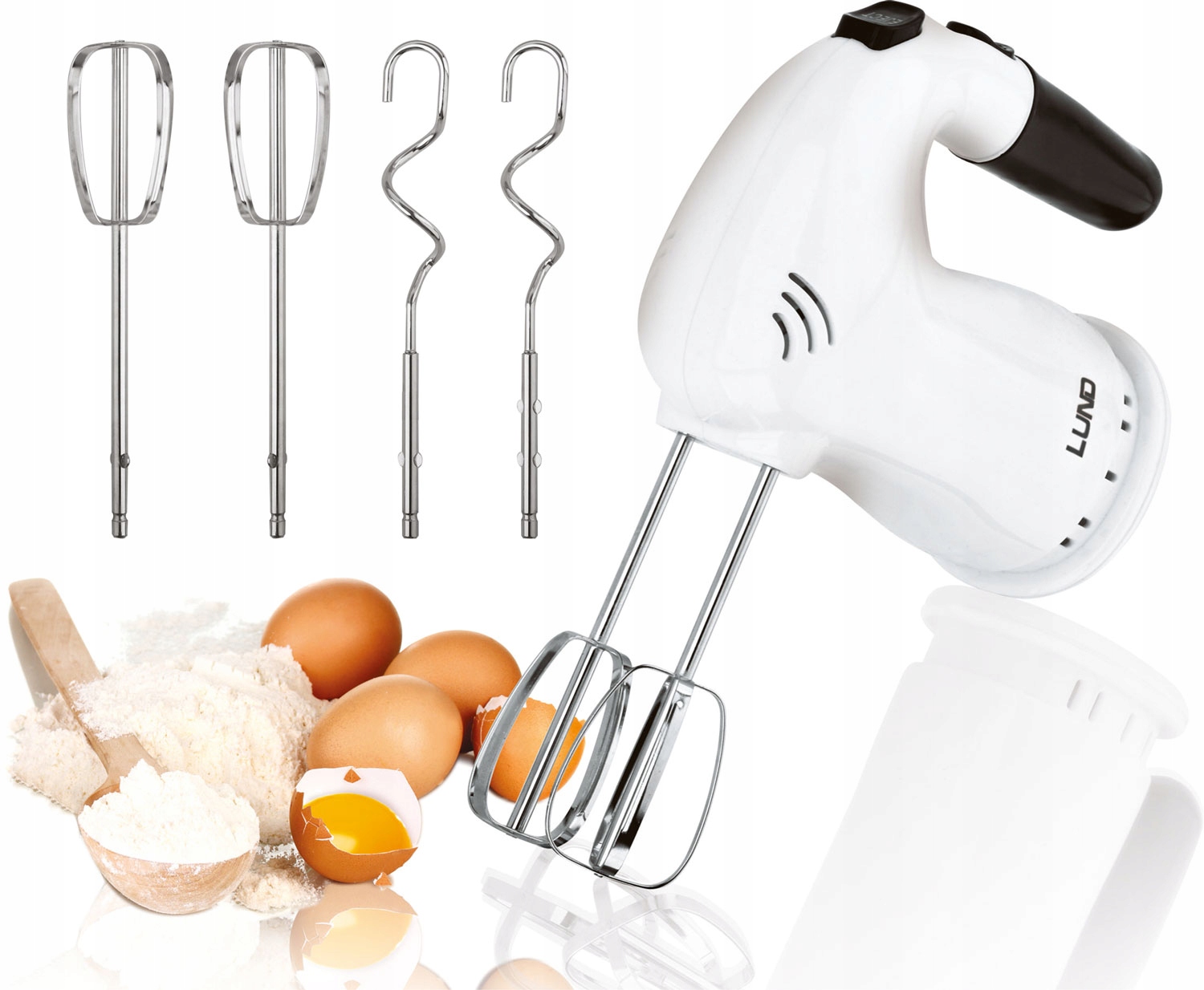 

Mikser Ręczny Robot Kuchenny 200W + 4 Końcówki