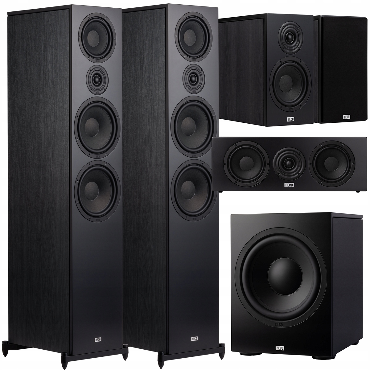 Heco Aurora Xt 1000 300 Center Sub Zestaw Kolumn Kina Domowego 5.1