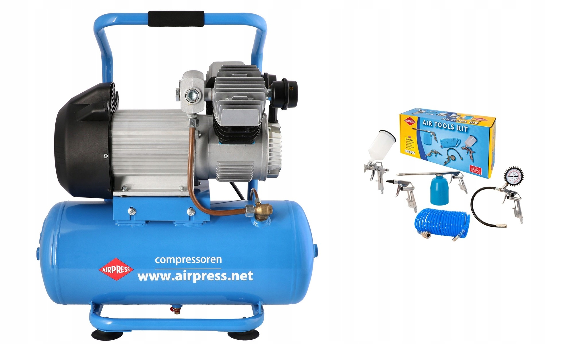 Airpress Sprężarka tłokowa LM 25-350+Akcesoria